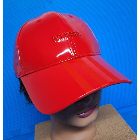 Ivy Park X Adidas Accessories - Ivy Park X Adidas Originals Baseball Cap Red Latex Beyoncé One Size Fits Most